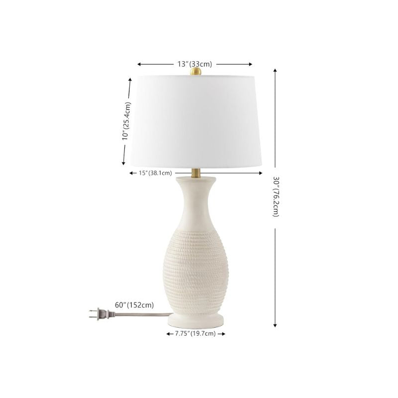 Modern Bone Resin Table Lamp Set for Living Room, 30-Inch, Set of 2