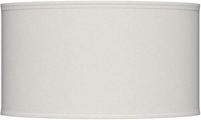 Fabric Shade Wall Sconce Lighting Fixture, 13-Inch, Brass & White Finish